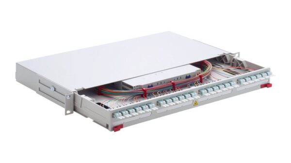 12 PORT FIBRE PATCHPANEL POPULATED OM3