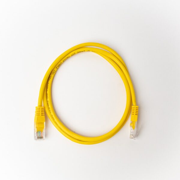 1M CAT5E YELLOW PATCHLEAD
