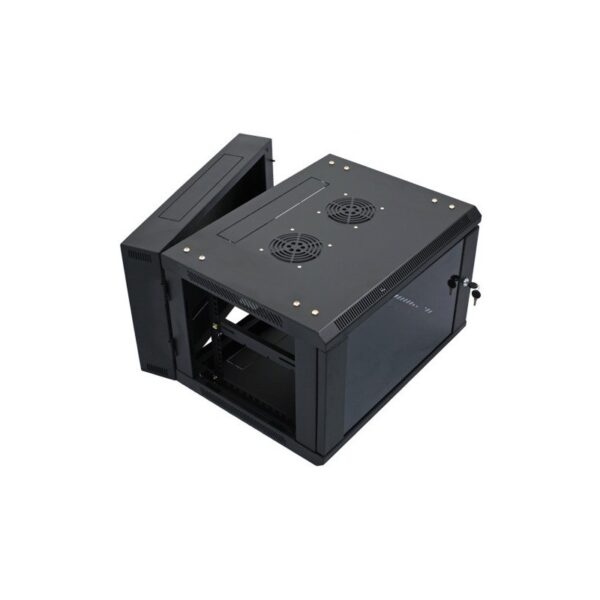 6U WALLBOX 450MM DEEP SWINGFRAME  100MM