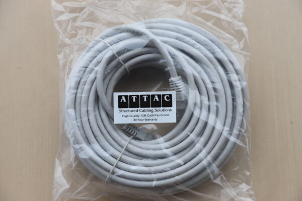 10M CAT6 GREY PATCHLEAD - Image 2