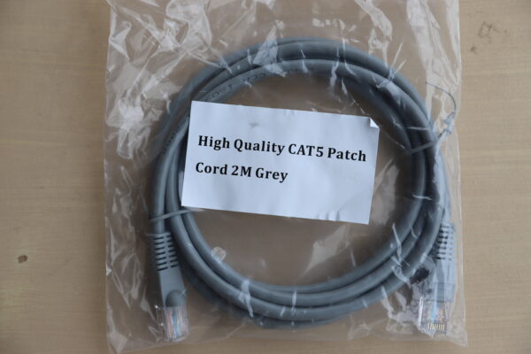 2M CAT5E GREY PATCHLEAD - Image 2