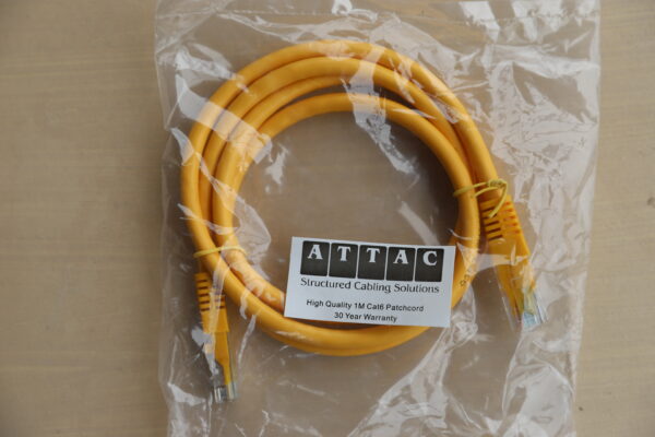 3M CAT6 YELLOW PATCHLEAD - Image 2