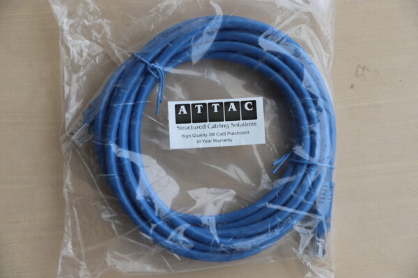 3M CAT6 BLUE PATCHLEAD ATTAC - Image 2