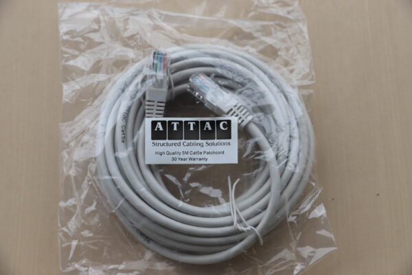 5M CAT5E GREY PATCHLEAD ATTAC - Image 2