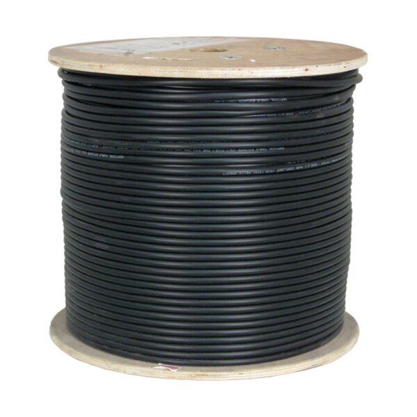 CAT6 SOLID BC FTP BLACK UV OUTDOOR