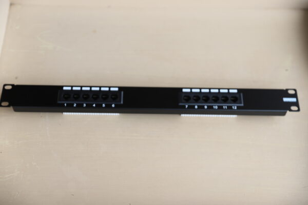 12 PORT CAT5E PATCHPANEL
