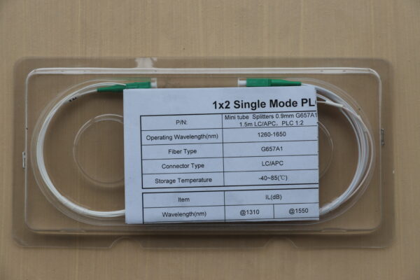 PLC SPLITTER 1:2 CONNECTORISED LC/APC - Image 2