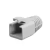 Grey CAT6A CAT7 RJ45 strain relief boot