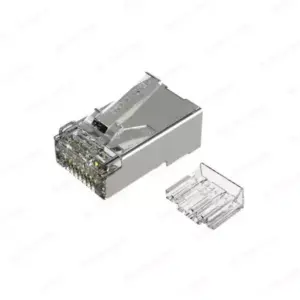 cat6a stp rj45 connector for 10 gigabit shielded ethernet