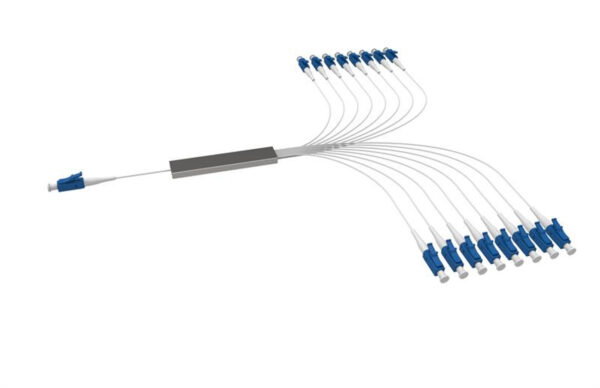 1:16 PLC splitter with LC/UPC connectors for FTTH and GPON